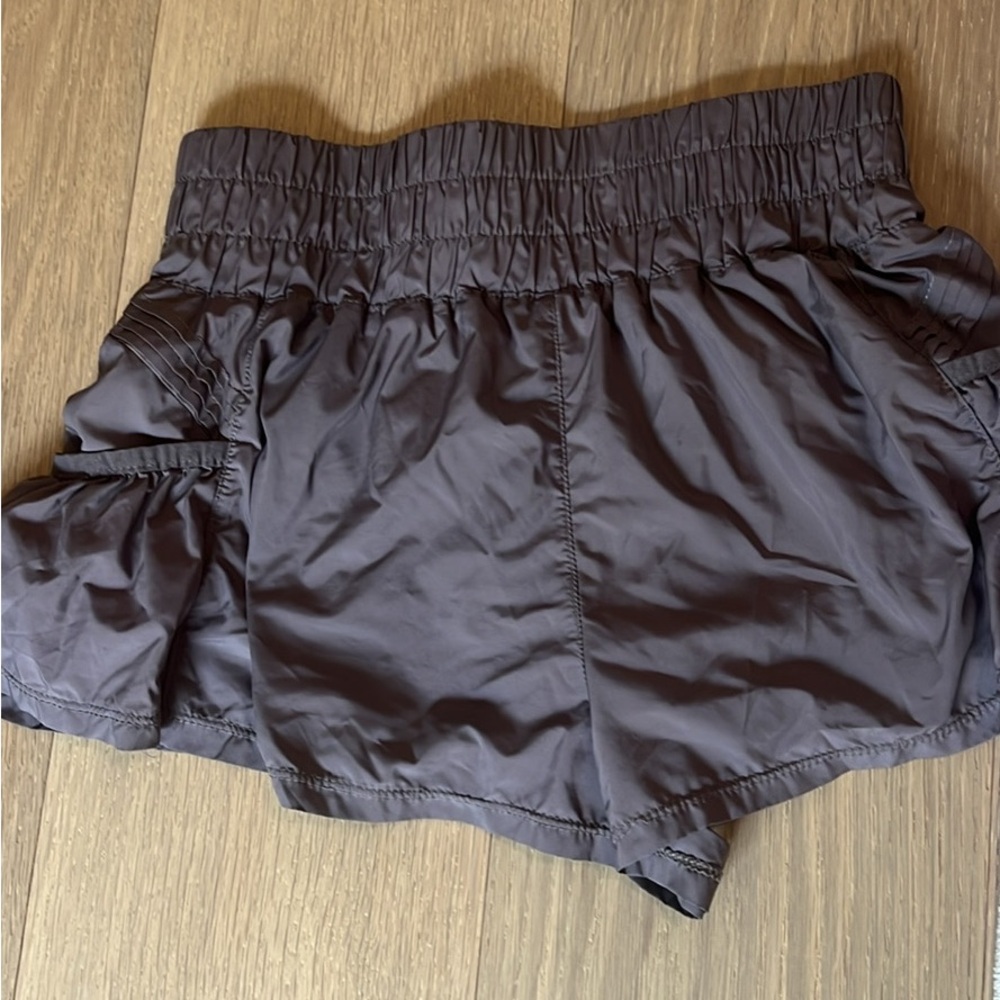 Free people Women's Elastic Waist Shorts - Gray/purple